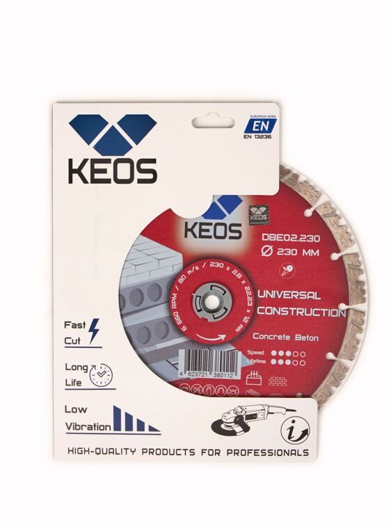 Диск алмазный KEOS ECO сегментный (бетон) 230мм/22,23 (DBE02.230)