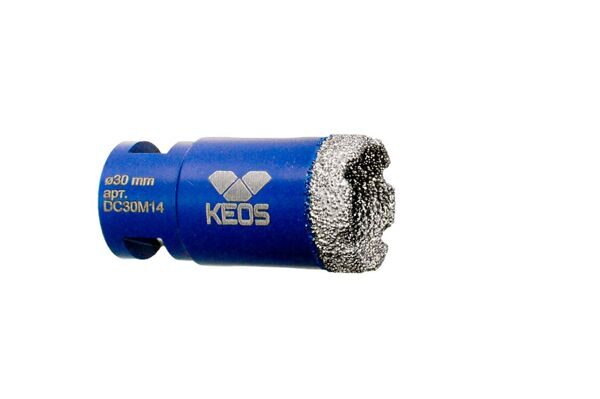 Коронка алмазная по керамограниту KEOS PRO 30мм M14 (DC30M14)