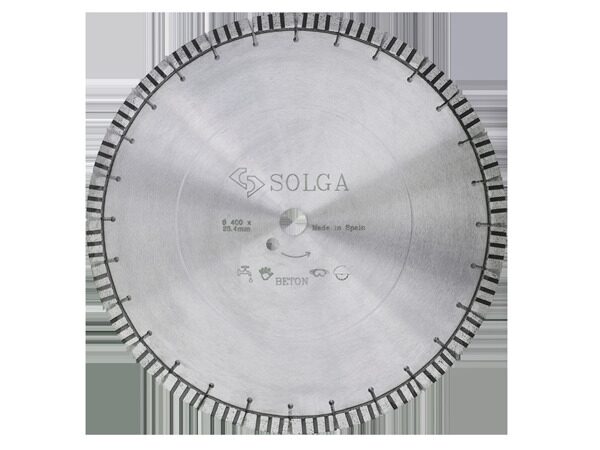 Диск алмазный Solga Diamant PROFESSIONAL10 сегментный (железобетон) 400мм/25,4